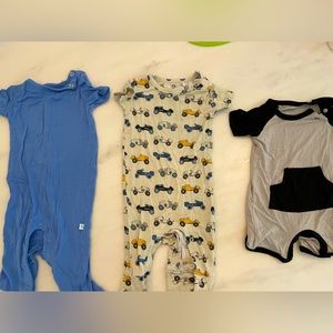 Lot of 3 super soft onesies - Posh Peanut (2) & Kyle Baby (1).